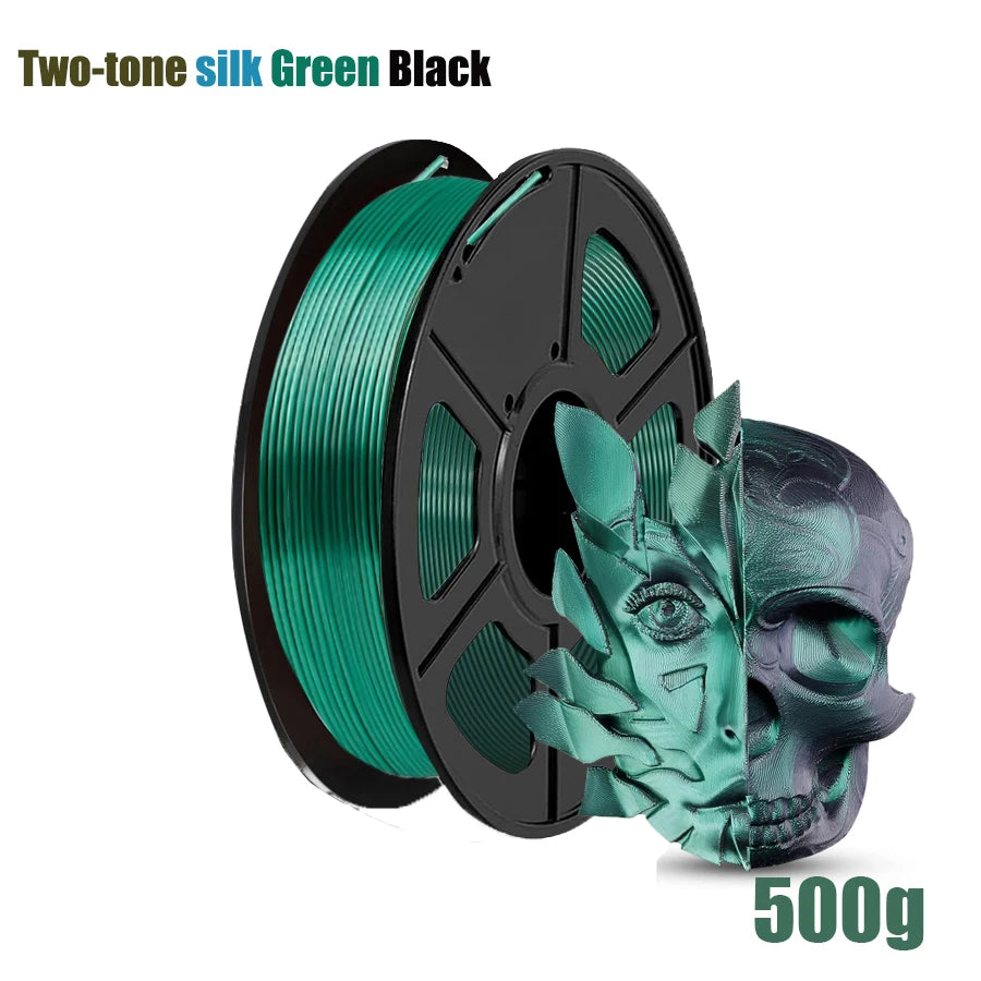 3D Maliang Silk PLA Filament Bundle – Dual Color, 4×250g, 1kg