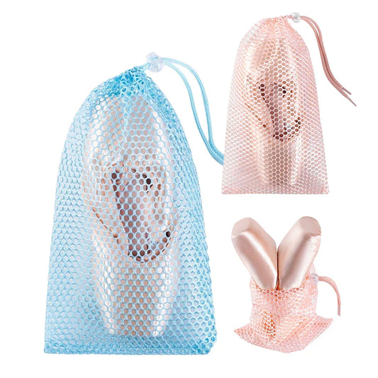Drawstring Ballet Bag – Mesh Pointe Shoe Storage for Dancers Dance Shoe Bag Oasis Select