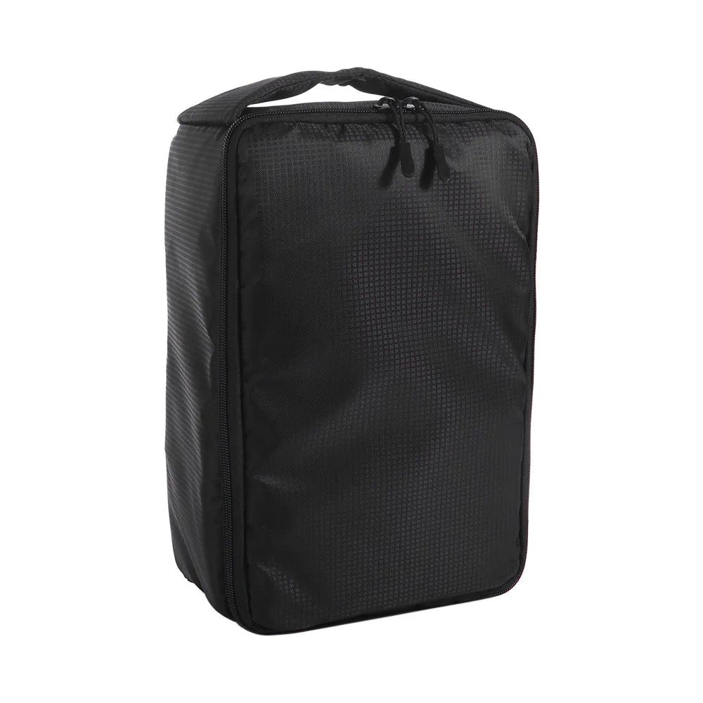Removable SLR Camera Bag with Handle Detachable Divider Lenses Storage Case Collapsible Foldable Camera Lens Pouch Peaceful Pleasures Health and Wellness Black