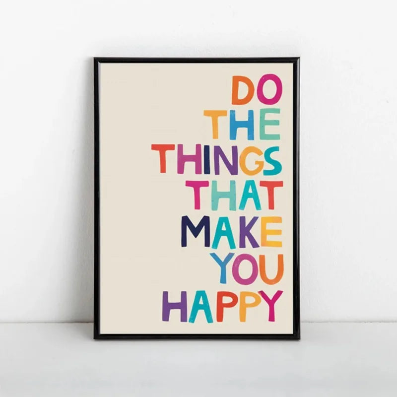 Inspirational Quote Canvas Poster | Motivational Wall Art Canvas Wall Art Peaceful Pleasures Health and Wellness