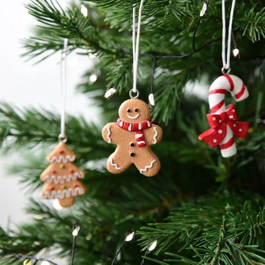Christmas Resin Candy Ornament Set – 4 Festive Tree Pendants Christmas Ornament Set Oasis Select