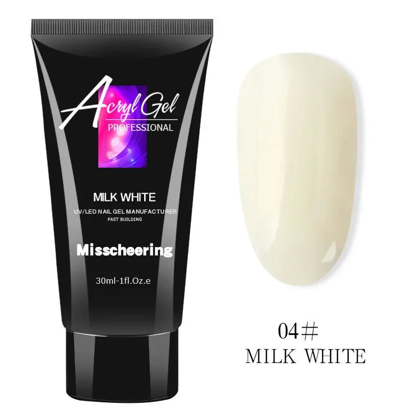 30ml Nail Extension Gel Nail Build Poly Nail Acrylic Gel UV LED Quick Extension of Crystal Model Painless Crystal Glue Peaceful Pleasures Health and Wellness 04