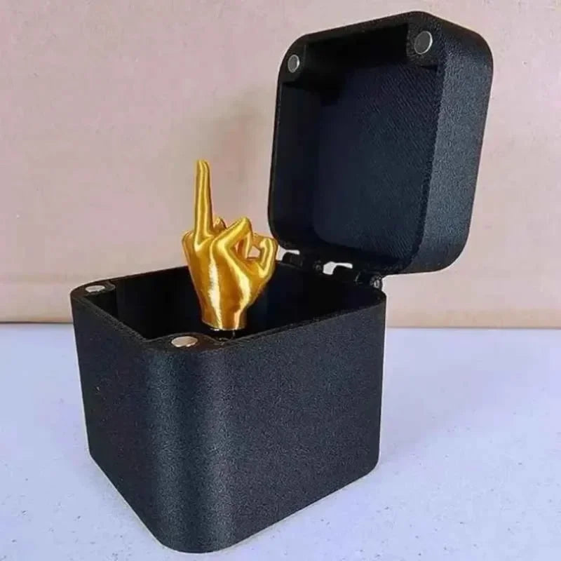 Pop-Up Middle Finger Prank Gift Box | Funny Novelty Gag Gift Novelty Prank Gift Box Peaceful Pleasures Health and Wellness