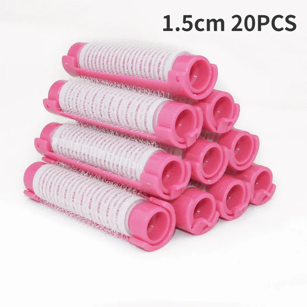 16/20/Set Hair Perm Roll Fluffy Perming Rod Hair Roller Curler Kit Perming Rods Curlers Hairdressing Hair Styling Tool for Salon Peaceful Pleasures Health and Wellness 1.5cm Pink 20PCS