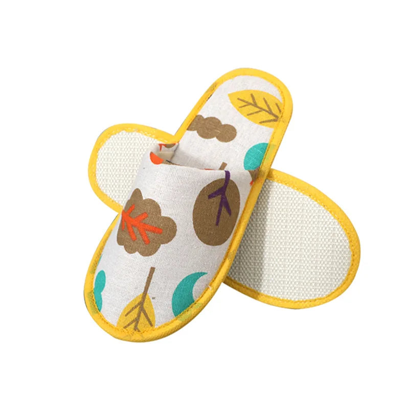 Kids Cartoon Animal Disposable Slippers | Owl Cat Hotel Travel