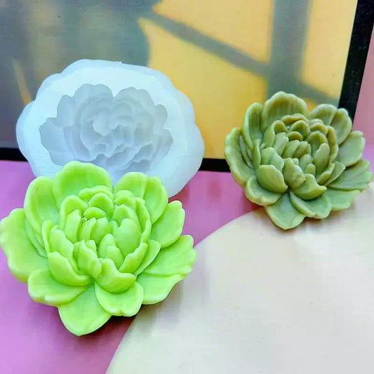 3D Heart Flower Silicone Mold – Candles, Soap & Clay Crafts Silicone Craft Mold Peaceful Pleasures Health and Wellness