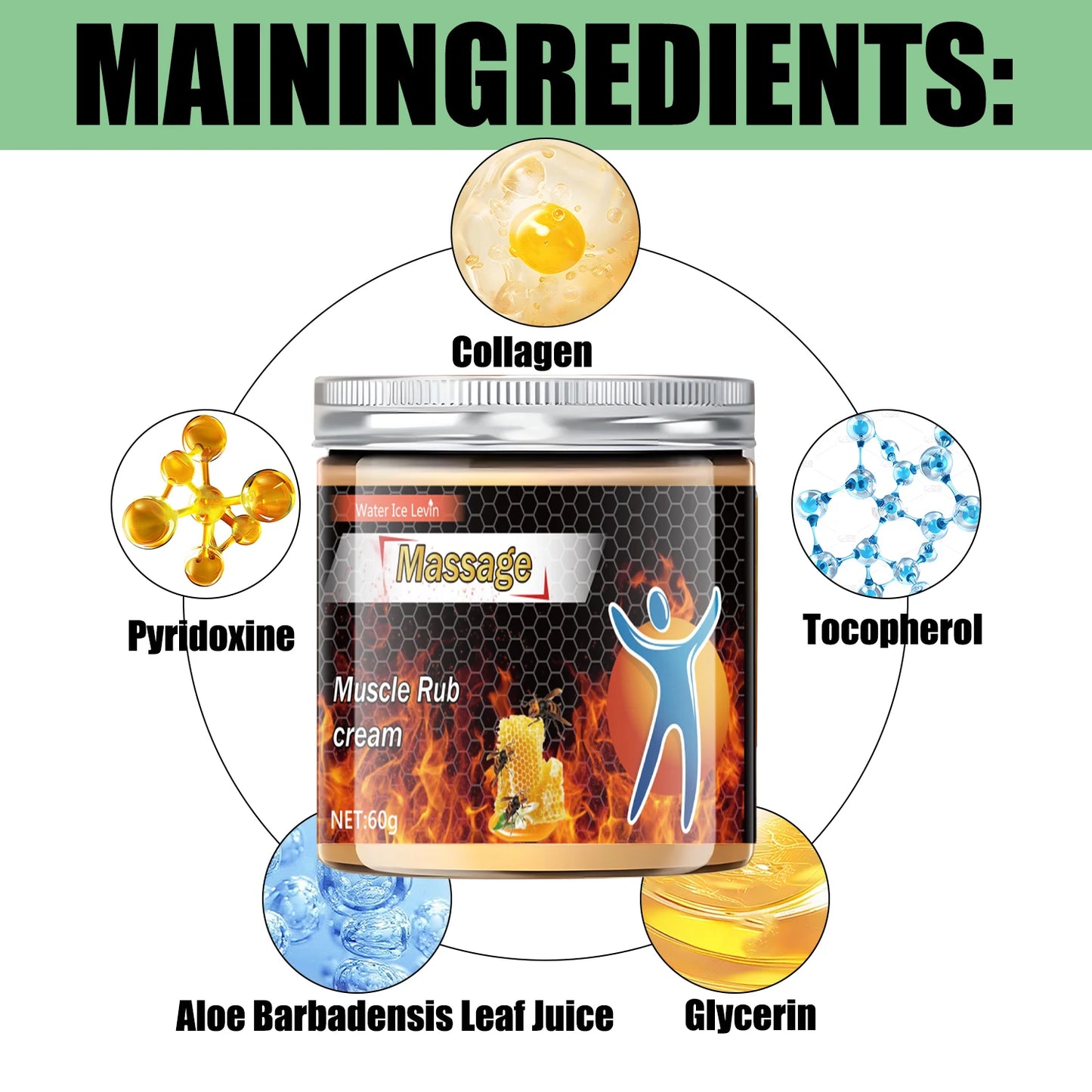 Bee Venom Moisturizing Massage Cream 60g | Fragrance-Free