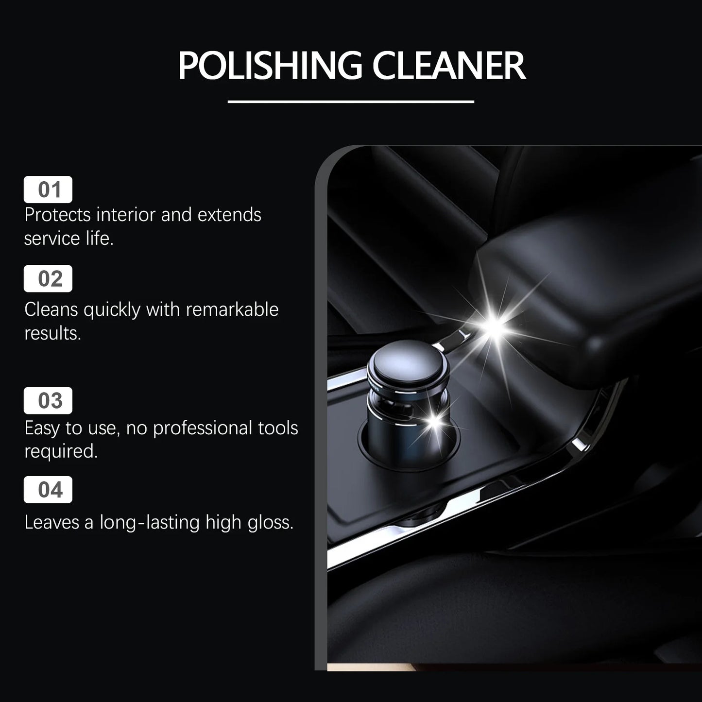 Rayhong 100ml Car Interior Polish & Leather Care Kit