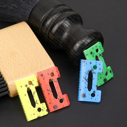 1/3/5Pcs Ceramic Clipper Blades Professional Head Replacement Barber Accessories Solid Color/Camouflage Color Ceramic Blade Peaceful Pleasures Health and Wellness