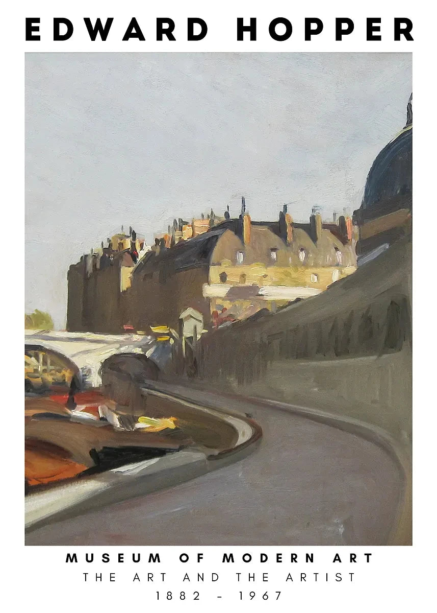 Edward Hopper Museum Exhibition Abstract Posters and Prints Canvas Painting Wall Art Picture for Living Room Home Decor Cuadros Peaceful Pleasures Health and Wellness DM89-12 40x60cm Unframed