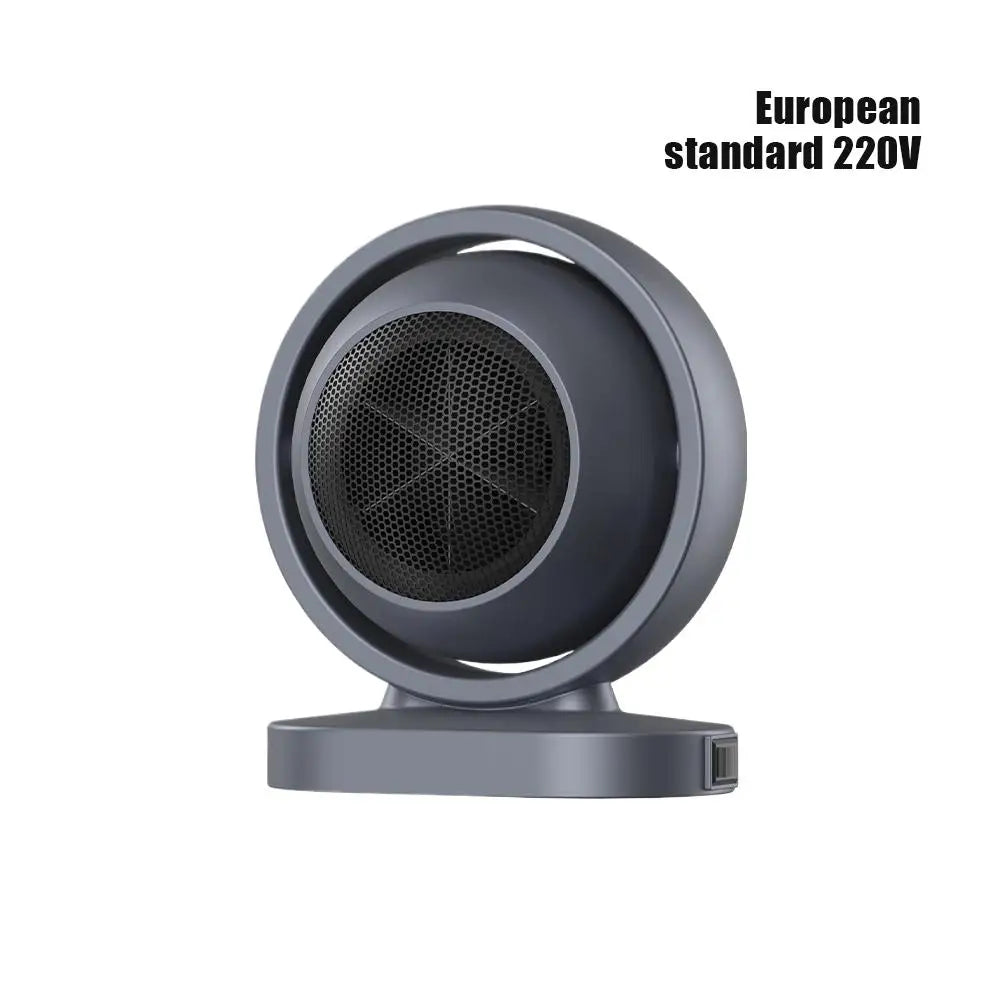 USA European Standard 220V Portable Small Desktop Mini Heater Household Energy-saving Intelligent Heating Grilling Stove Heater Peaceful Pleasures Health and Wellness Gray European 220V