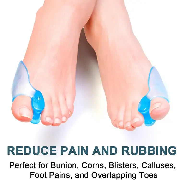 1 Pair Orthotics Silicone Gel Bunion Toe Braces Straightener Separator - Only Fit Night/ Home Use, Long-term Use Peaceful Pleasures Health and Wellness