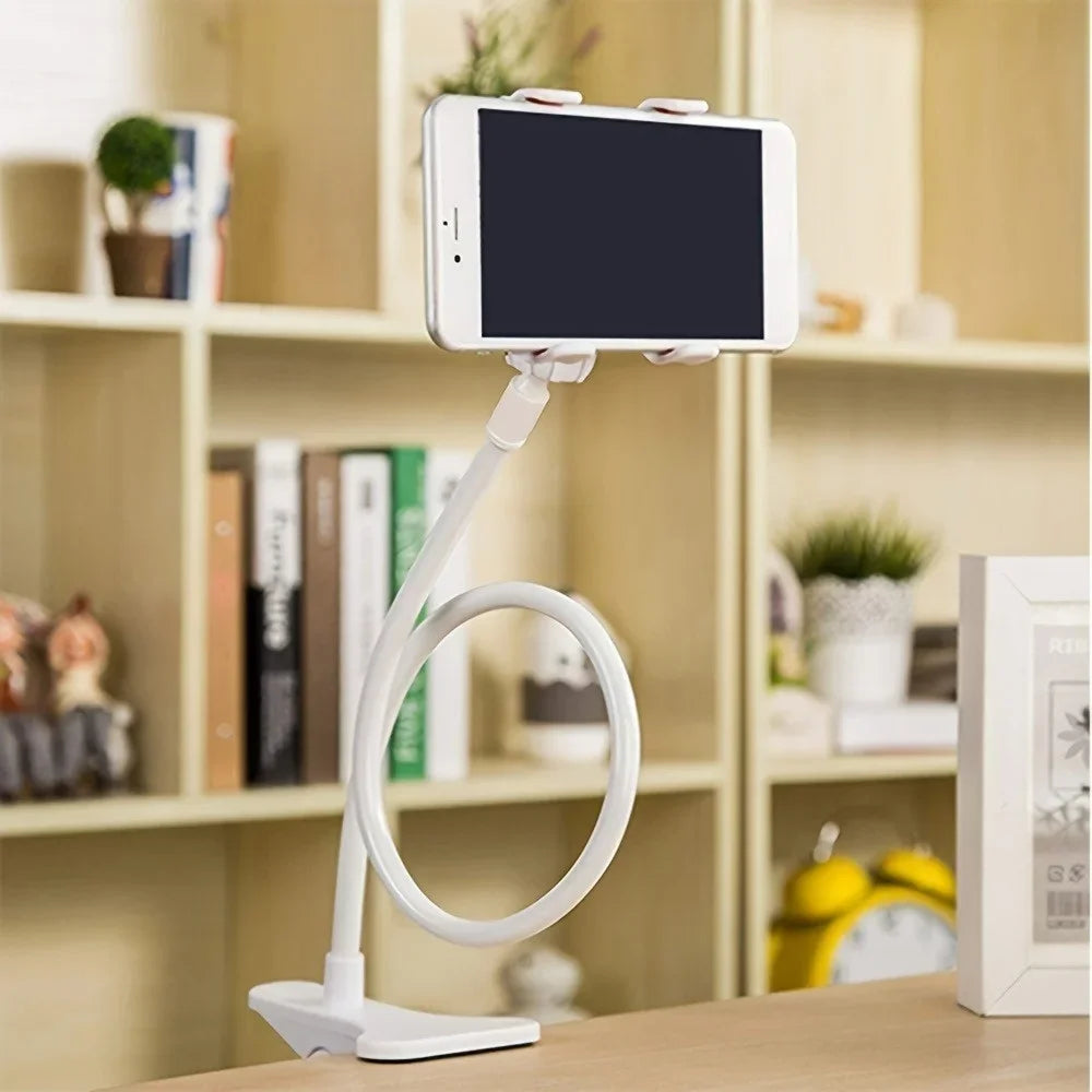 Universal Long Arm Phone Holder – Bedside & Desktop Clamp Stand