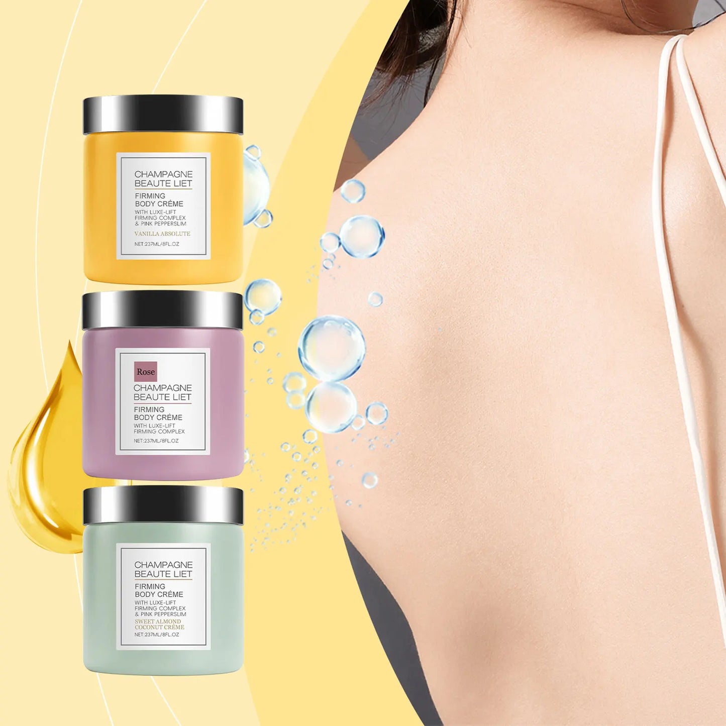 Champagne Firming Body Cream with Pepperslim | 237ml