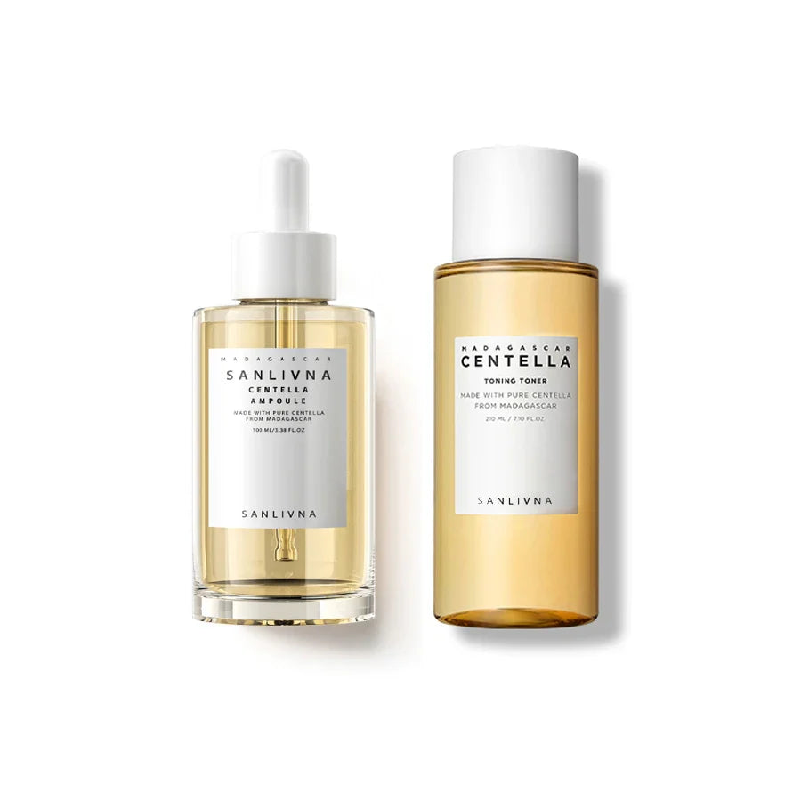 SANENDI Centella Asiatica Toner & Ampoule Set | Hydrating Duo