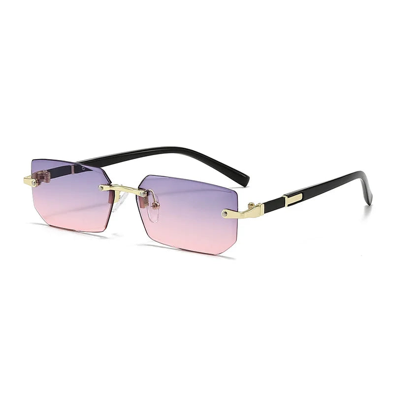 Women's Frameless Square Jelly Sunglasses UV400 | Colorful
