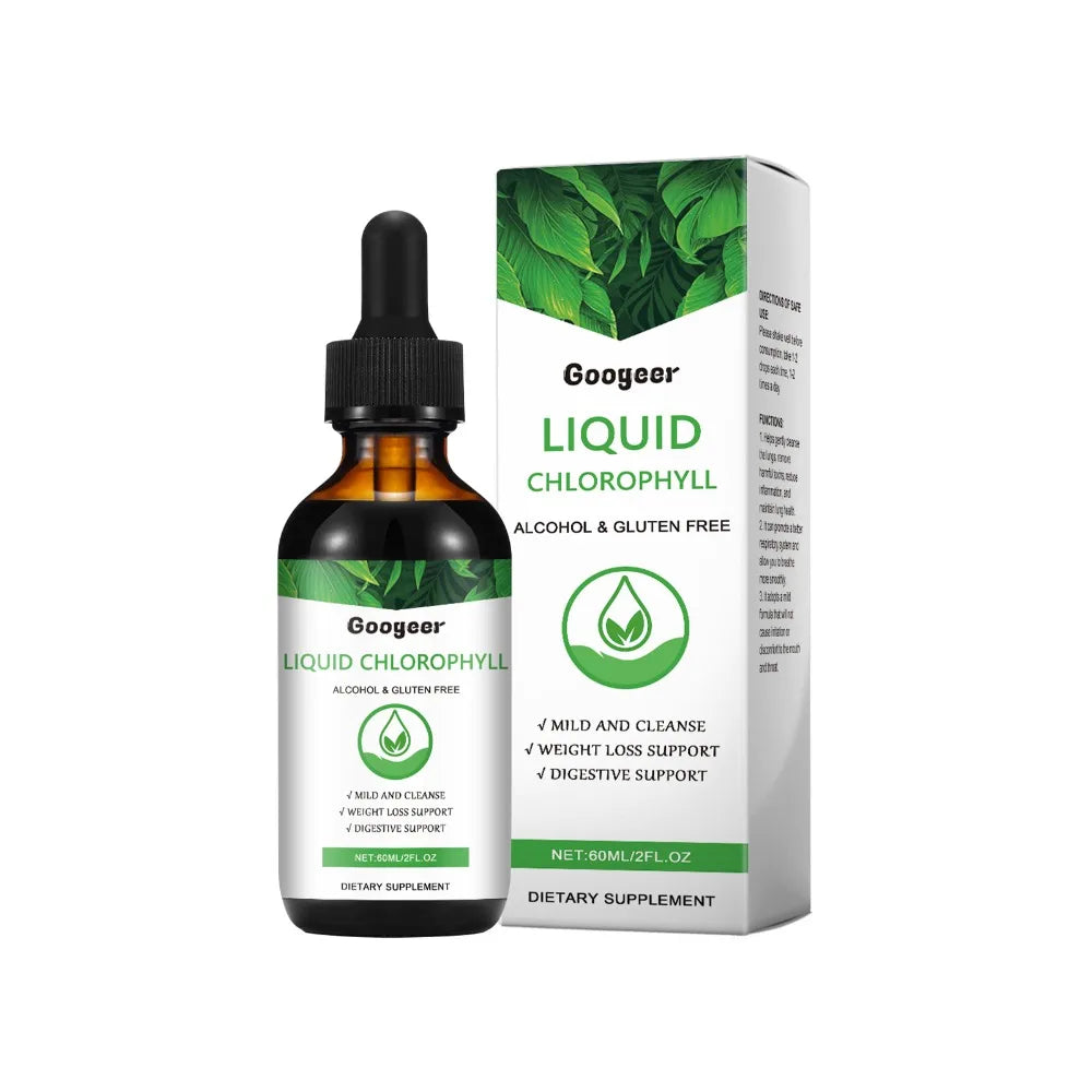 Googeer Liquid Chlorophyll Drops Alcohol-Free 60ml | Wellness