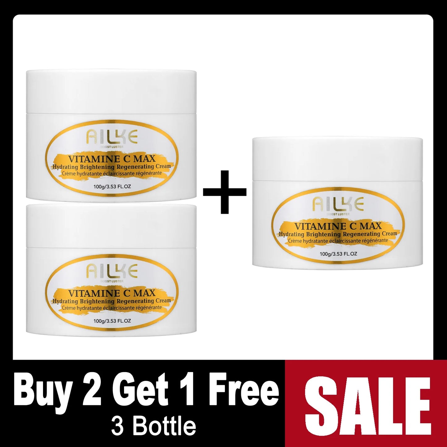 AILKE Vitamin C Brightening Body Lotion | Hyaluronic Acid