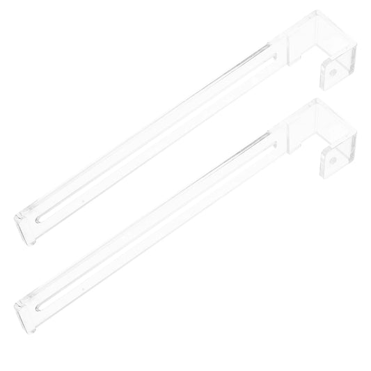 2Pcs Adjustable Clear Aquarium Hooks Multipurpose Turtle Basking Platform Fish Tank Accessory Set Tropical Fish Tank Accessories Peaceful Pleasures Health and Wellness Default Title
