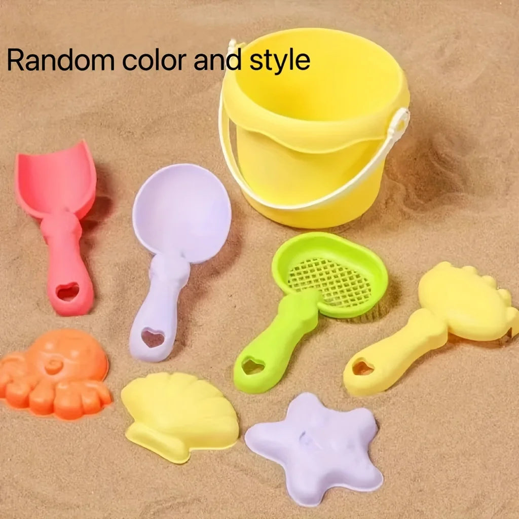 Kids Beach Sand Toys Set – Bucket, Shovel & Rake | SONGYI