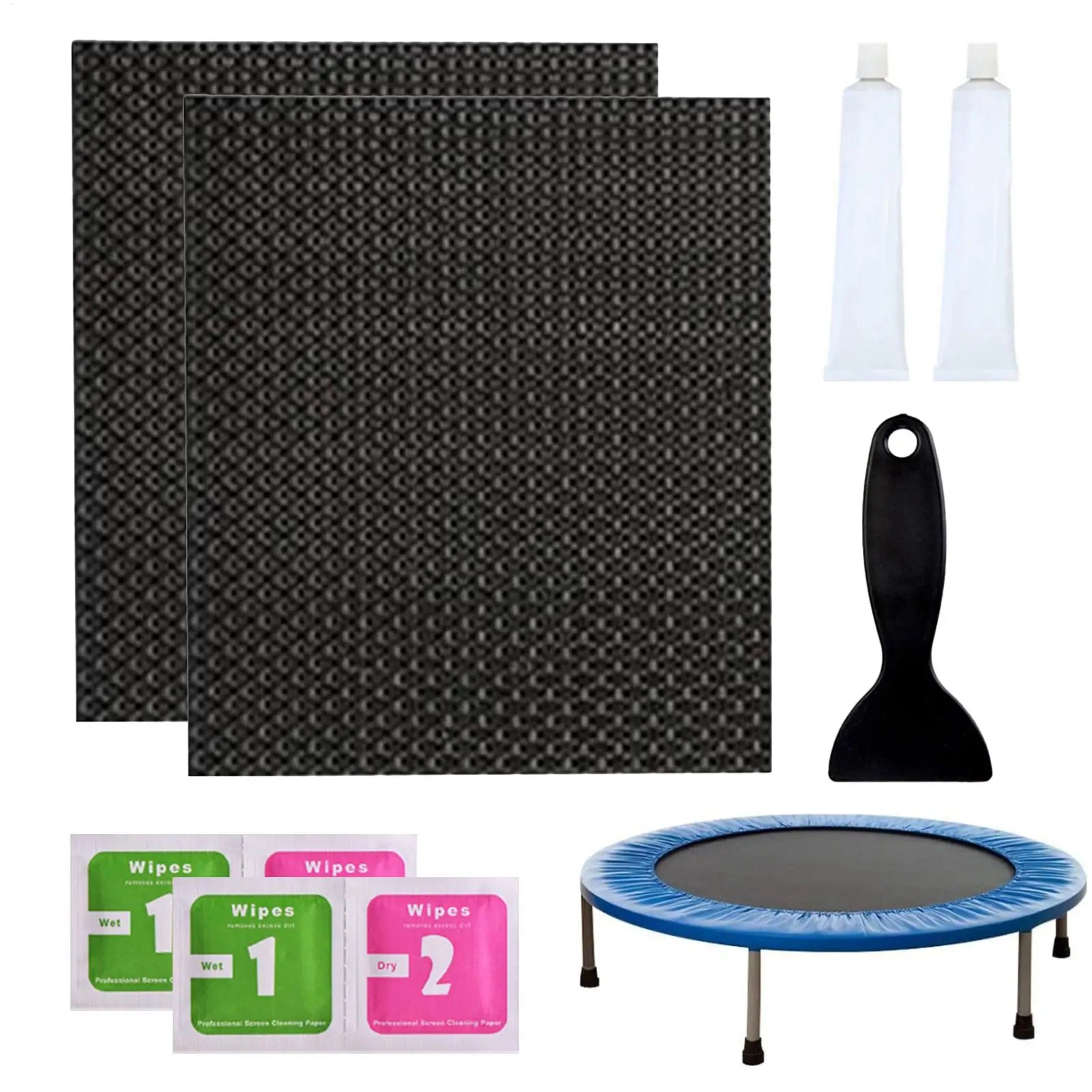 Trampoline Patch Repair Kit Cuttable Strong All-Weather Secure Mat Patch for Home Garden Yard Patio Lawn Grassland Peaceful Pleasures Health and Wellness