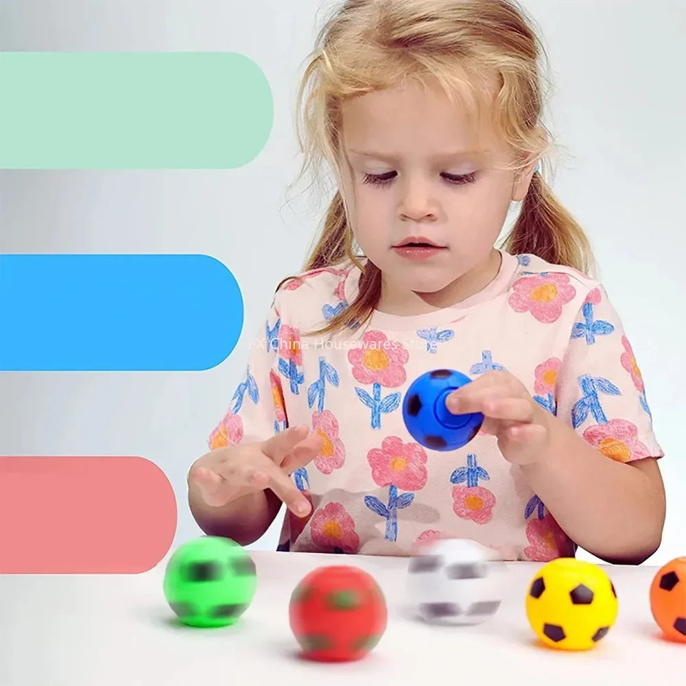 10/30pcs Mini Fidget Spinner Soccer Ball Toy for Kids,Soccer Party Favors Goodie Bag Stuffer,Rotatable Soccer Finger Stress Ball Peaceful Pleasures Health and Wellness