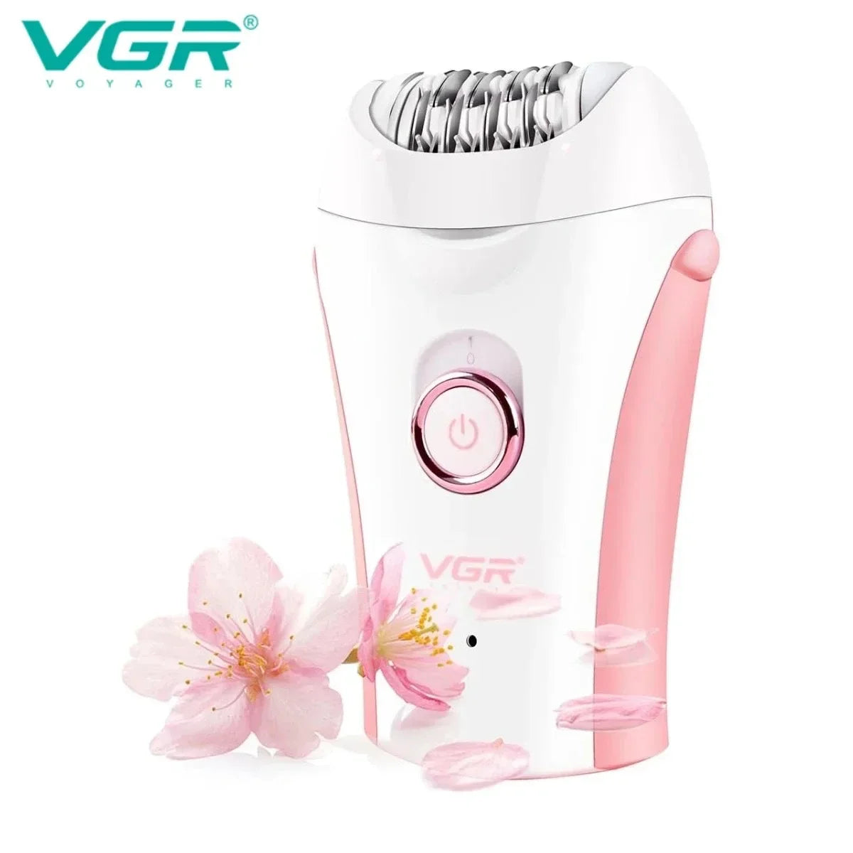VGR 705 Epilator Professional Epilator Hair Remover Rechargeable Hair Remover Women Hair Remover Portable Electric Epilator Peaceful Pleasures Health and Wellness V-705 pink usb