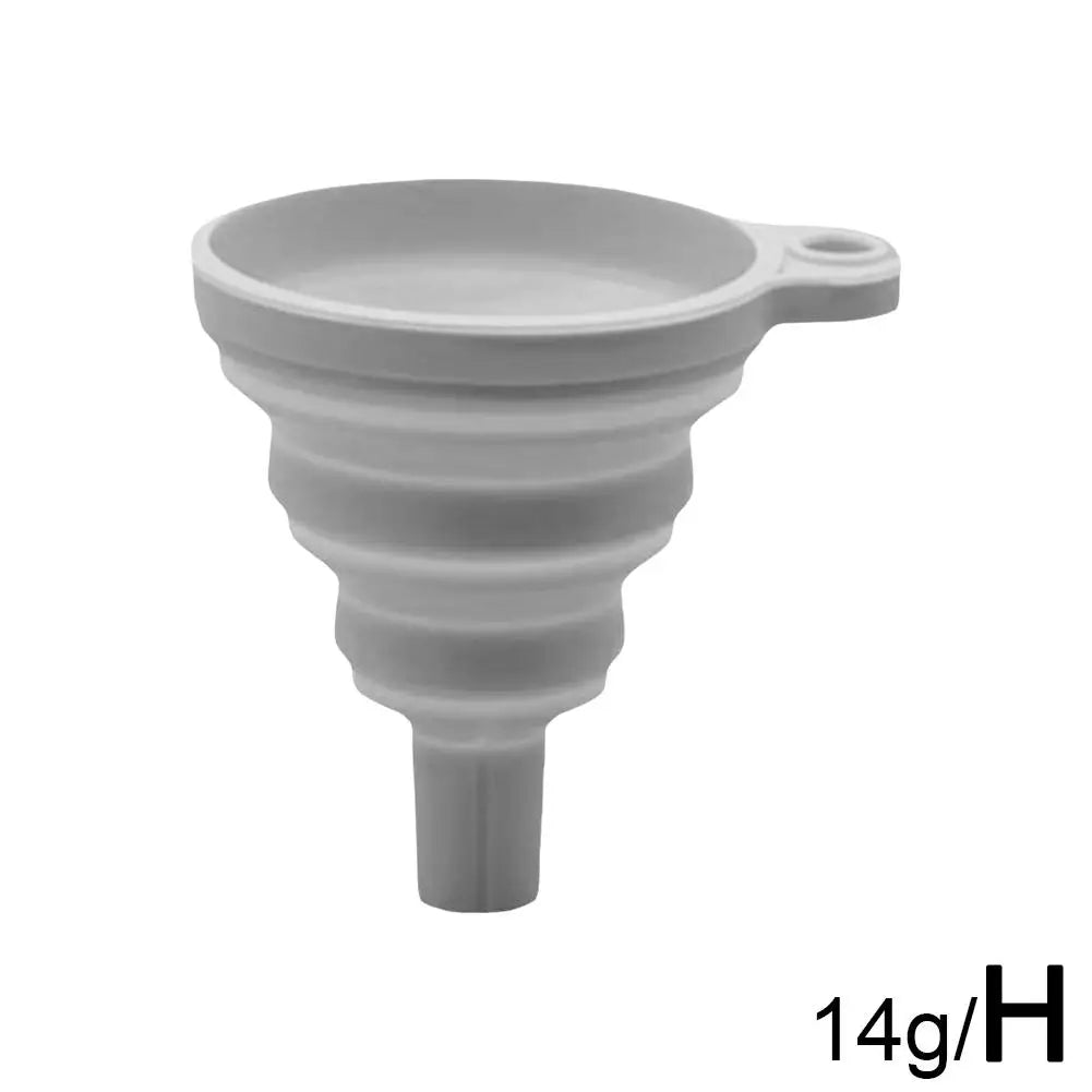 Silicone Separatory filter funnel Car Universal Liquid Funnel Washer Fluid Change Foldable Portable Auto Engine Oil Petrol Chang Peaceful Pleasures Health and Wellness H