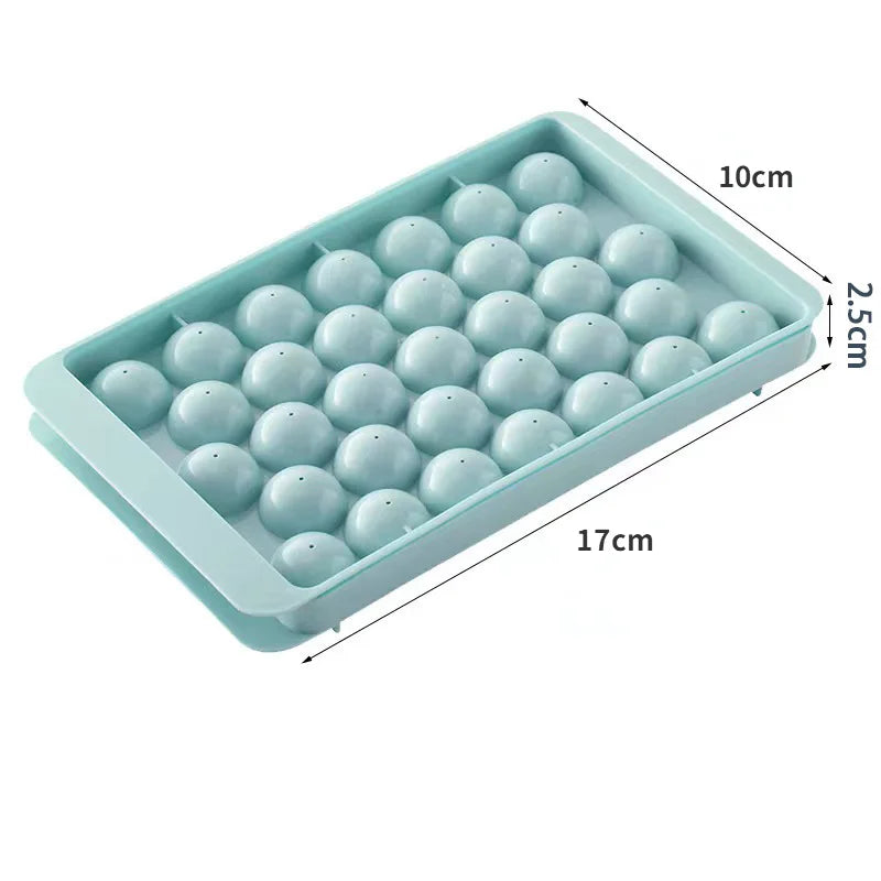 33-Ball Sphere Ice Cube Tray | Round Whiskey Ice Ball Mold