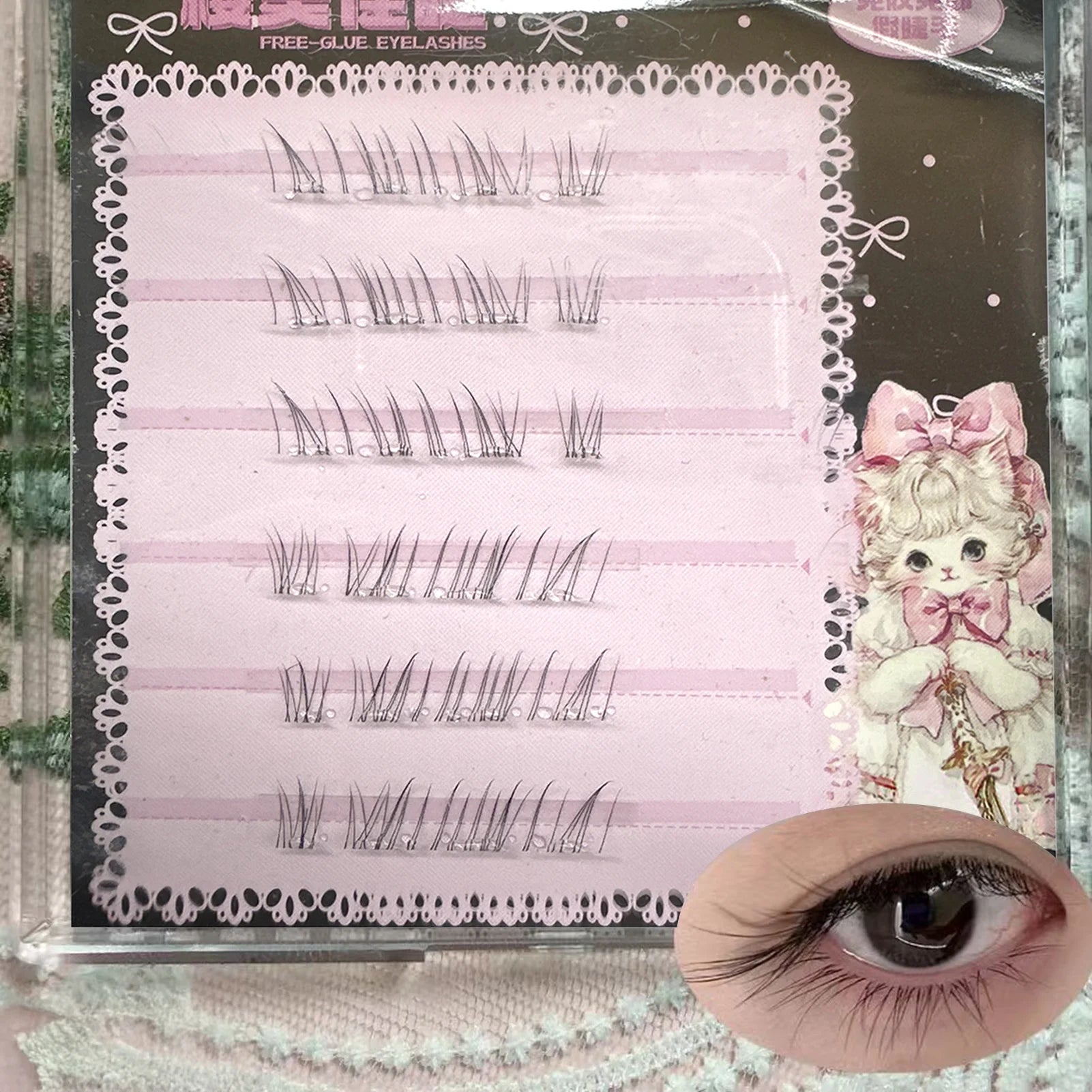 Natural Looking Lower Fake Eyelashes Wispy Cosplay Individual Lashes Cluster Comic False Eyelashes For Beauty Perfect Eye Makeup Peaceful Pleasures Health and Wellness