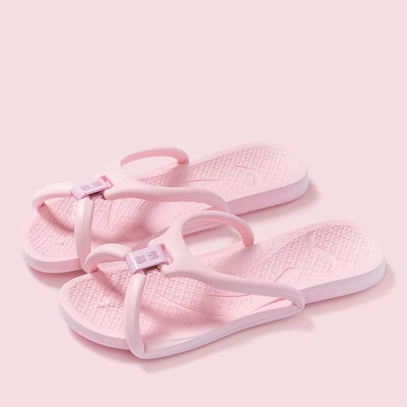 JPNTKY Foldable Beach Flip-Flops | Travel Slippers Men Women