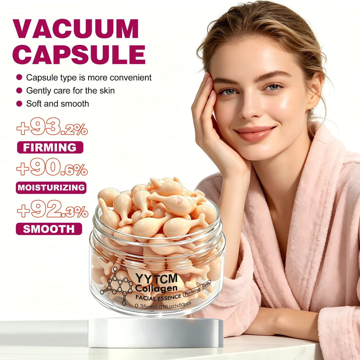 Collagen Capsule Serum – Firming, Moisturizing Face Essence