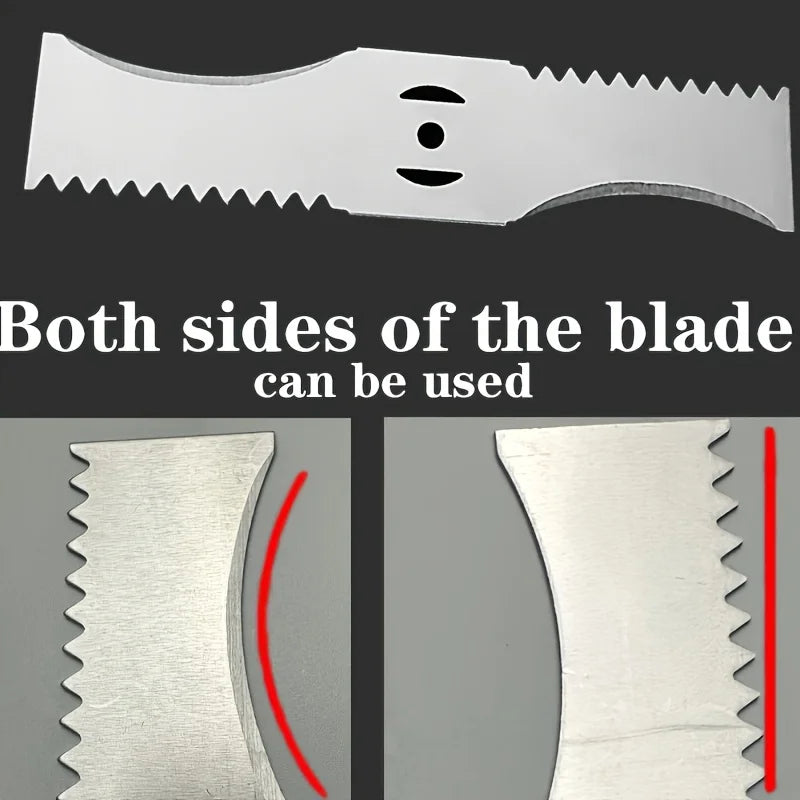 3Sets Arc Shaped Toothed Blade Universal Fit Small Lithium Battery