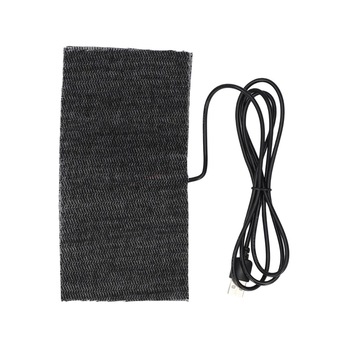 Black 5V USB Carbon Heating Mat 20*10cm Mouse Pad Warm Blanket Carbon Pad Peaceful Pleasures Health and Wellness