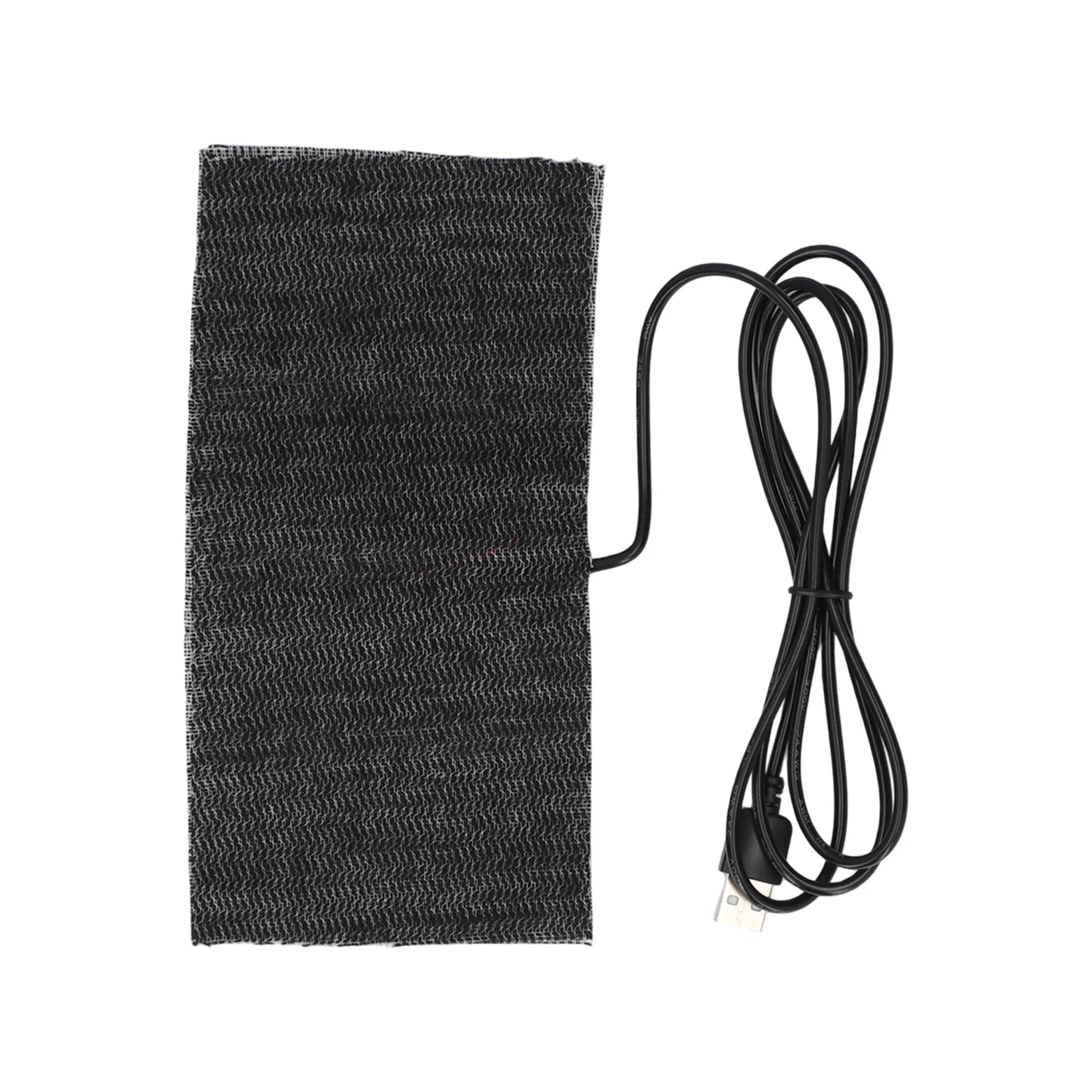Black 5V USB Carbon Heating Mat 20*10cm Mouse Pad Warm Blanket Carbon Pad Peaceful Pleasures Health and Wellness