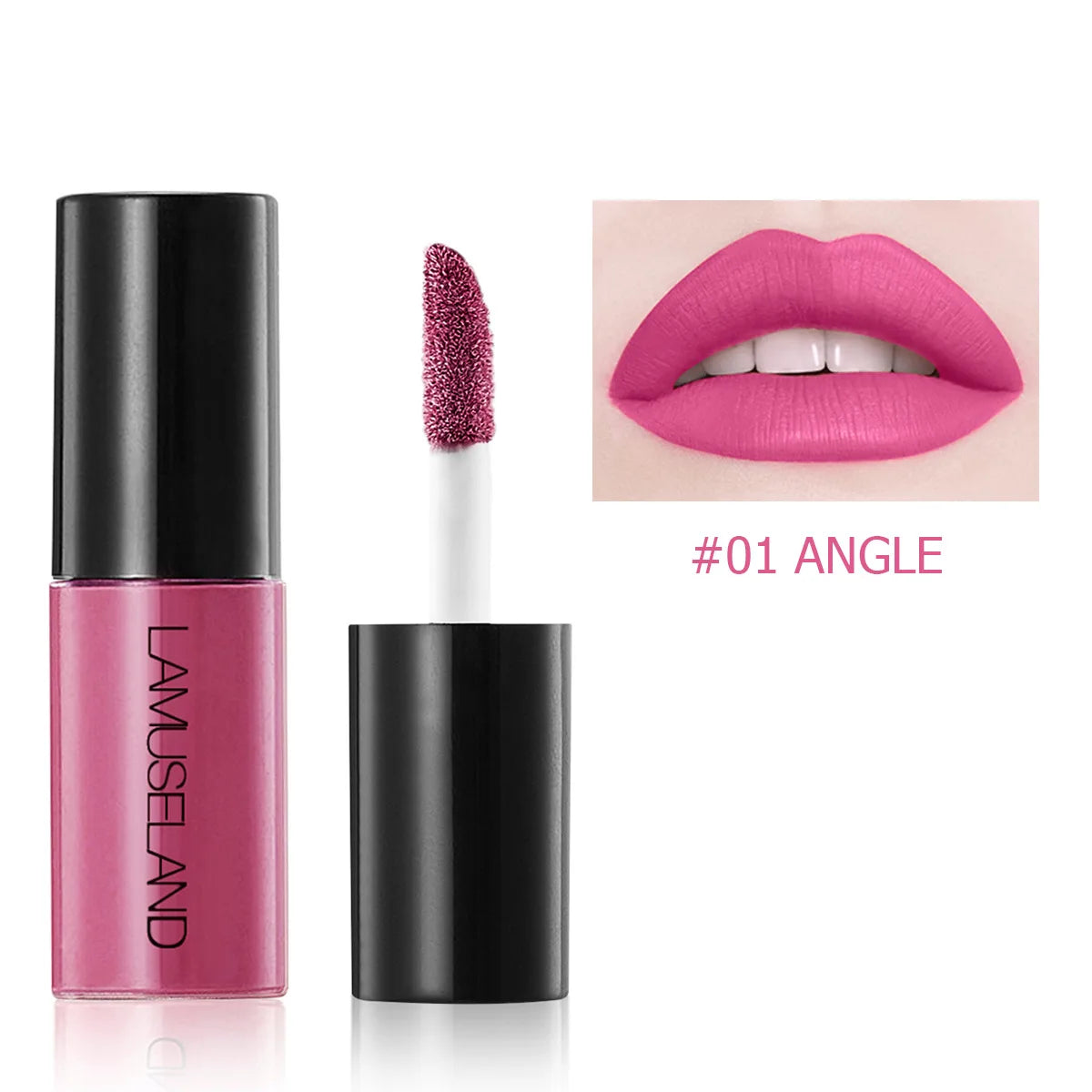 12-Color Velvet Matte Liquid Lip Gloss – Waterproof, Long-Lasting