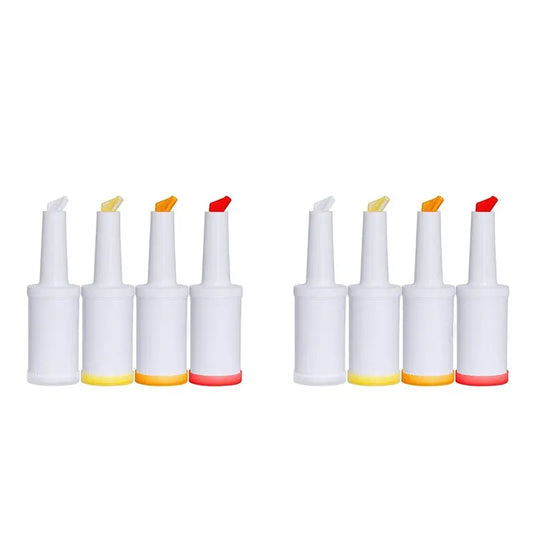 8-Pack 34 Oz Colorful Juice Pouring Bottles | Bar Dispensers Juice Pouring Bottles Peaceful Pleasures Health and Wellness Default Title