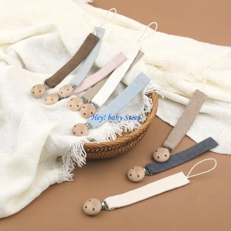 Baby Pacifier Clip Chain Strap | Soft Cotton Soother Holder