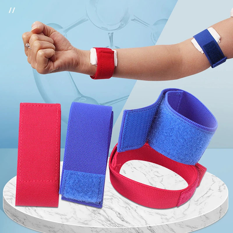2Pcs Venous Hemostatic Buckle Strap Outdoor Elastic Flexible Medical Hemodialysis Tourniquet Dialysis Plus Bandage Nursing Band Peaceful Pleasures Health and Wellness