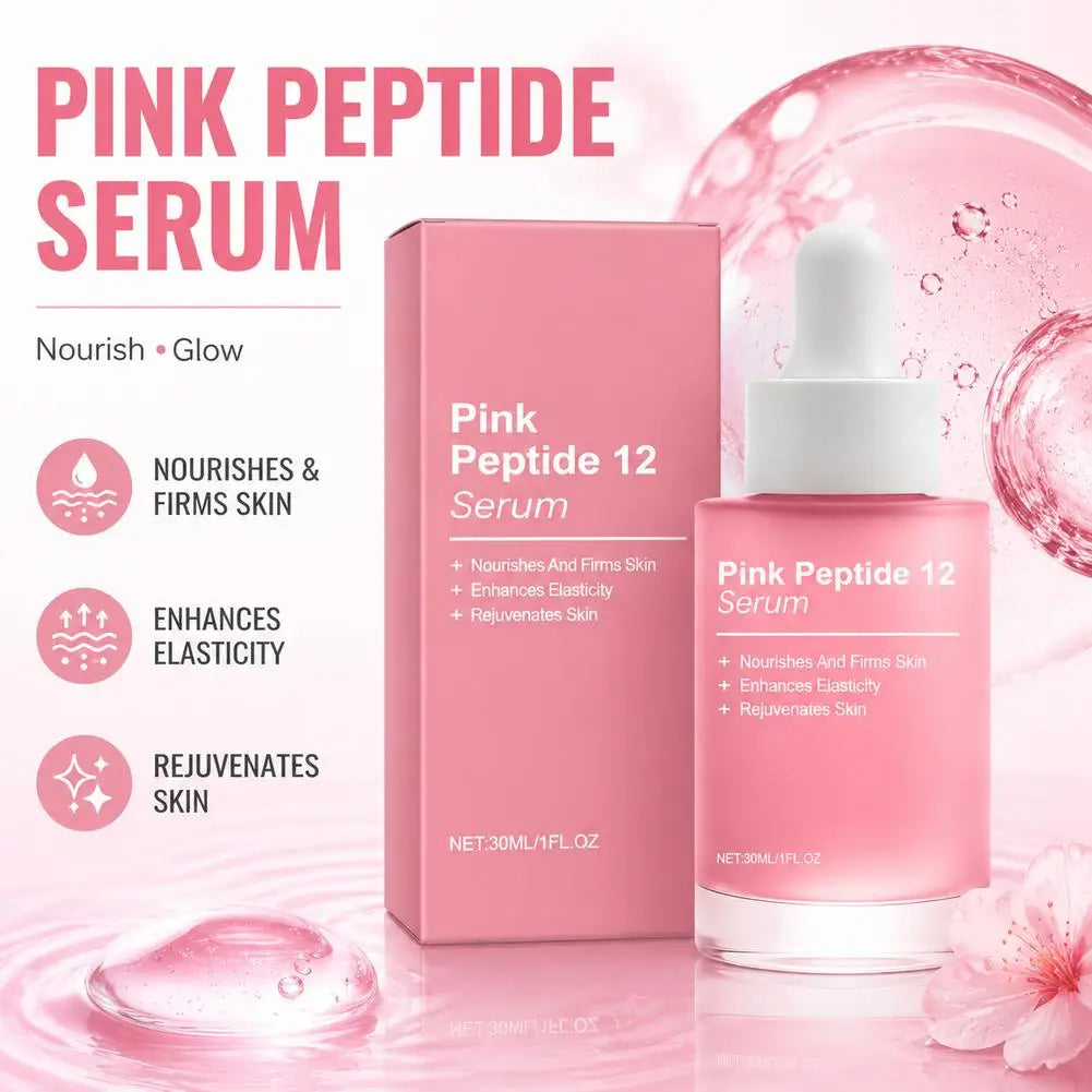 Pink Peptide12 Anti-Aging Face Serum 30ml | Firming & Hydrating