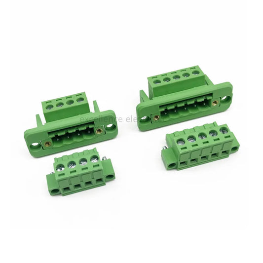 5sets 5.08 Through-wall Welding-free Terminal 2P/3P/4P/5P/6P/7P/8P/10P 2EDGWC 5.08mm Fixed Terminal on The Plug-in Panel Peaceful Pleasures Health and Wellness 3P