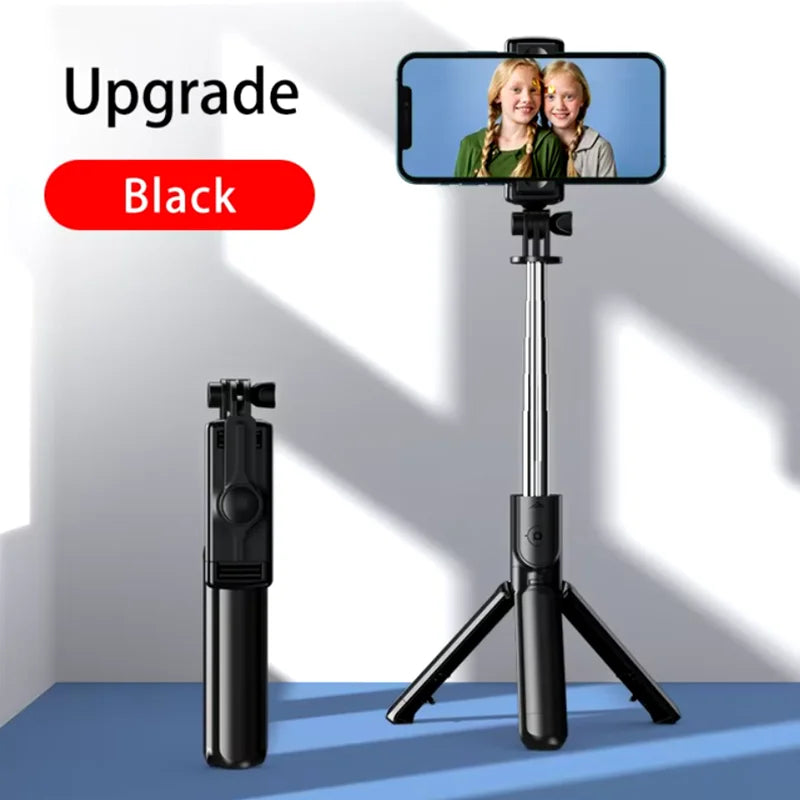 Wireless Selfie Stick Tripod Stand Bluetooth Remote Extendable Tripod for iPhone Mobile Phone Tiktok Live Streaming Peaceful Pleasures Health and Wellness Upgrade version