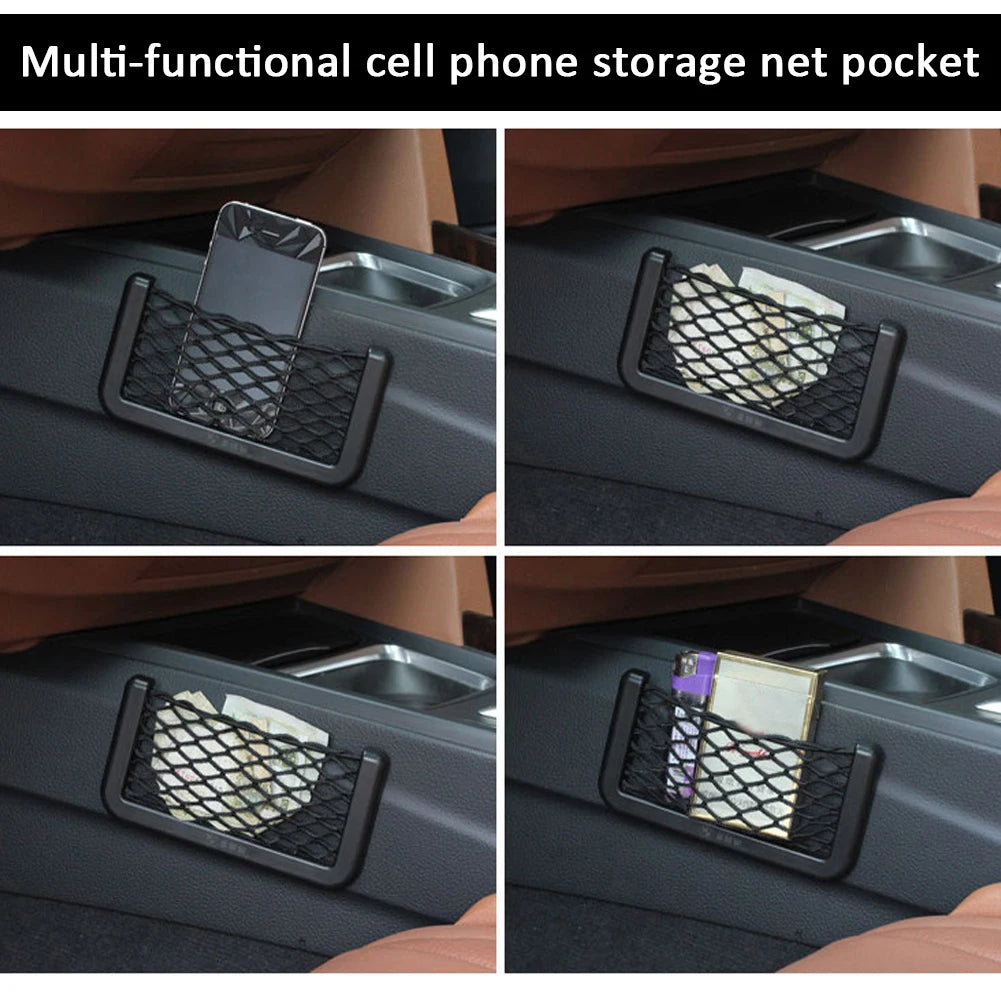 Stick-On Mesh Car Organizer Net Bag – M & L Peaceful Pleasures Health and Wellness