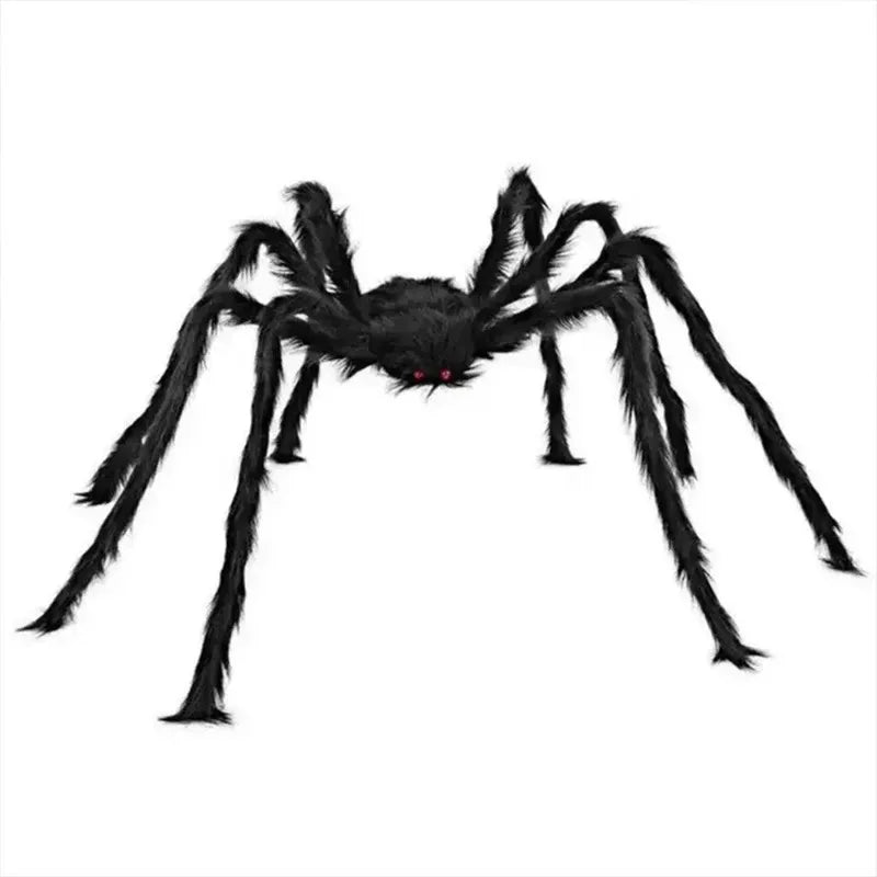Giant Halloween Spider Plush Prop | Haunted House Decor