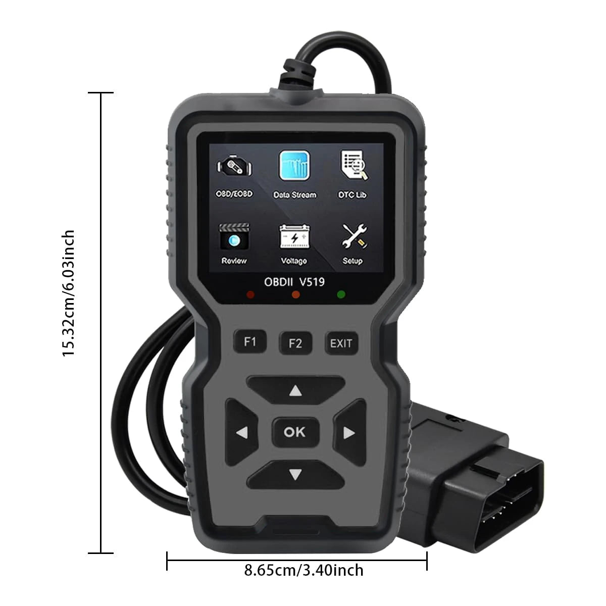 V519 OBD2 Code Reader & Diagnostic Tool | 1996+ Vehicles