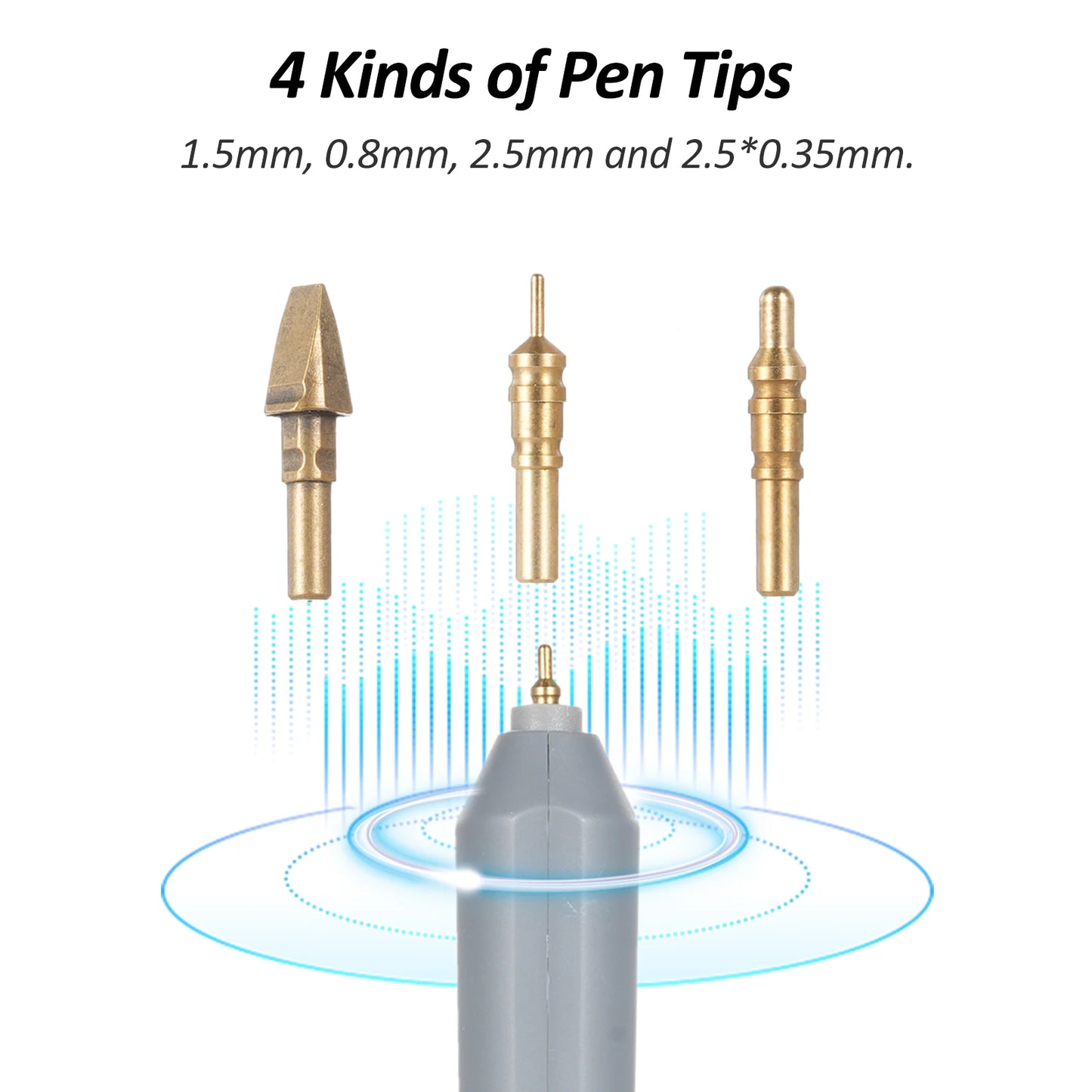 Stamping Pen Hot Heated Foil Pens Set USB Heat Foil Pen for Scrapbooking Tool Kits Gold & Silver Hot Foil Roll Drawing Pen Peaceful Pleasures Health and Wellness