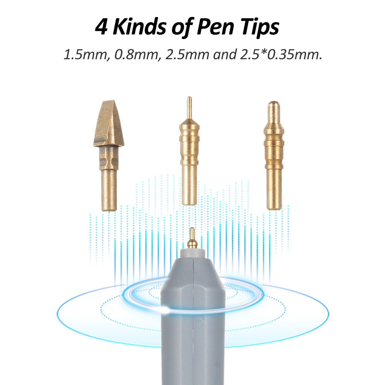 Stamping Pen Hot Heated Foil Pens Set USB Heat Foil Pen for Scrapbooking Tool Kits Gold & Silver Hot Foil Roll Drawing Pen Peaceful Pleasures Health and Wellness