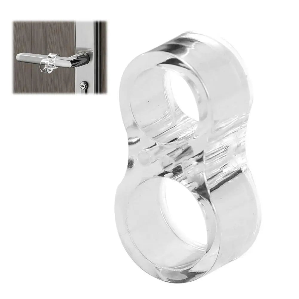 1/5pcs Door Stoppers Door Handle Anti-collision Silicone Pad No Drilling Wall Impact Buffer Safety Protection Door Absorber Peaceful Pleasures Health and Wellness Transparent 1pcs