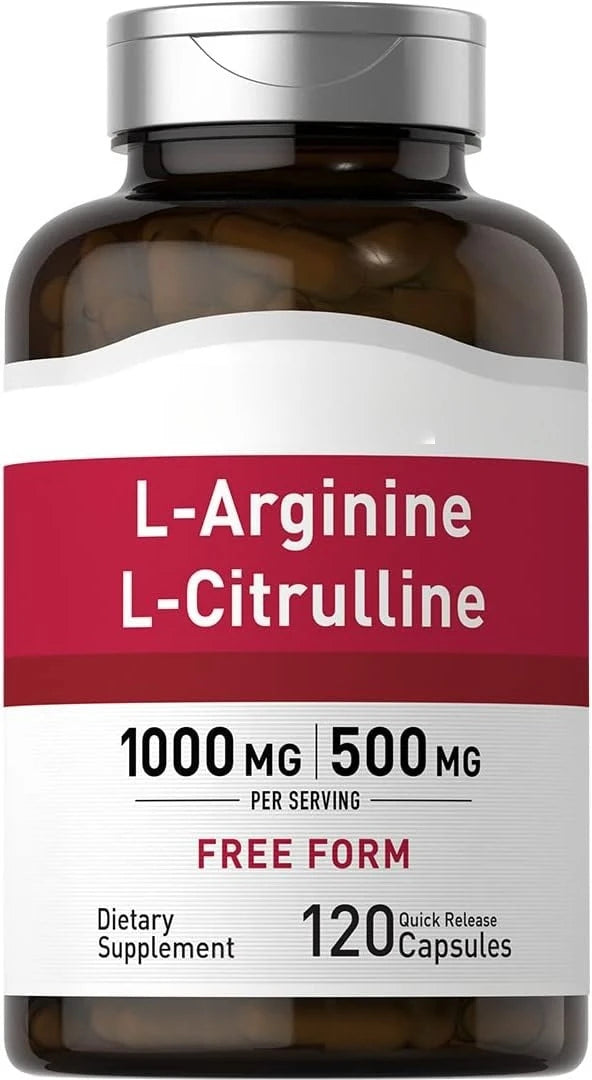 L-Arginine L-Citrulline 1500mg Pills – Non-GMO, Gluten Free