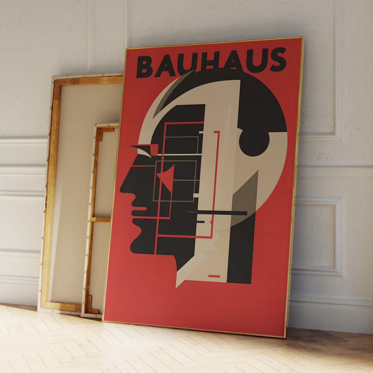 Modern Bauhaus Canvas Wall Art | Framed Print for Home Decor